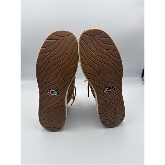 Justin‎ Boots Goodluck Moc Toe Chukka Booties Womens Size 10M Casual Boots JL261 - Picture 11 of 13